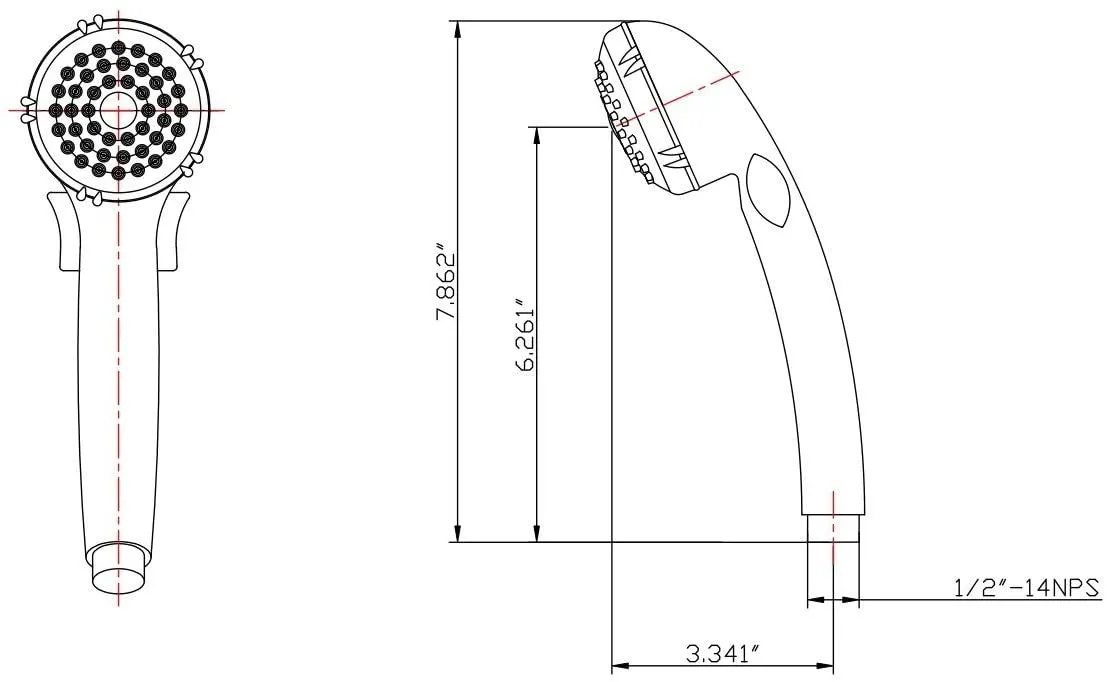 RV Hand Held Shower Wand - Bis